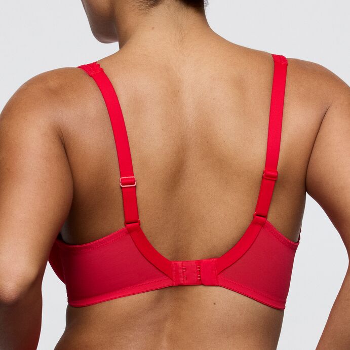 Wowgirl True Red Half Padded Plunge Bra