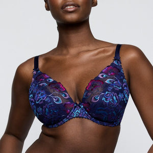 San Angel Waterblue Half Padded Plunge Bra