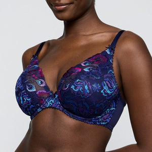 San Angel Waterblue Half Padded Plunge Bra
