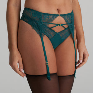 Junoo Jasper Green Garter Belt