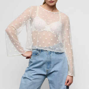 Avero Ivory Petal Top