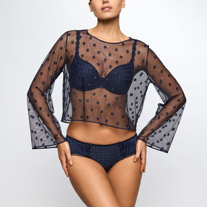 Avero Velvet Blue Top