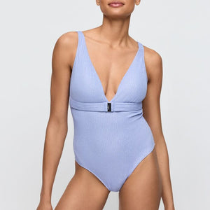 Tinjis Sparkling Dusk Plunge Swimsuit