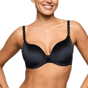 Tom Black Velvet Heart Bra
