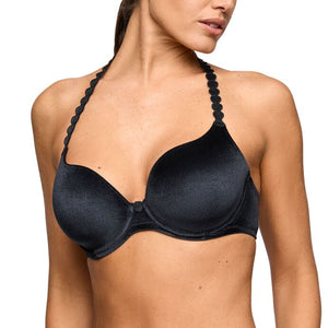Tom Black Velvet Heart Bra