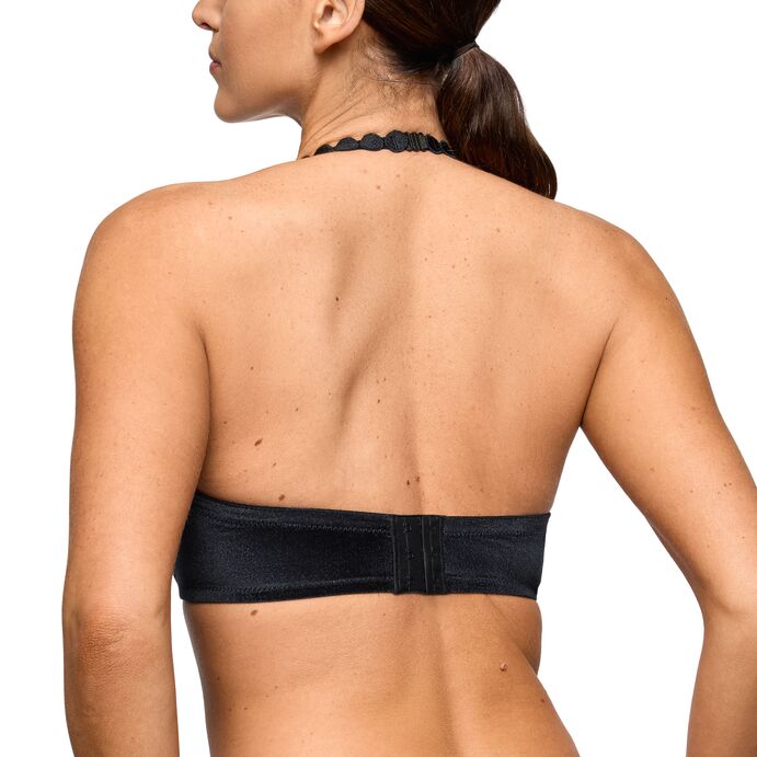 Tom Black Velvet Heart Bra