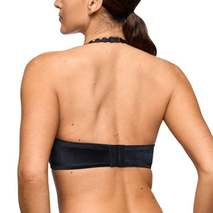 Tom Black Velvet Heart Bra
