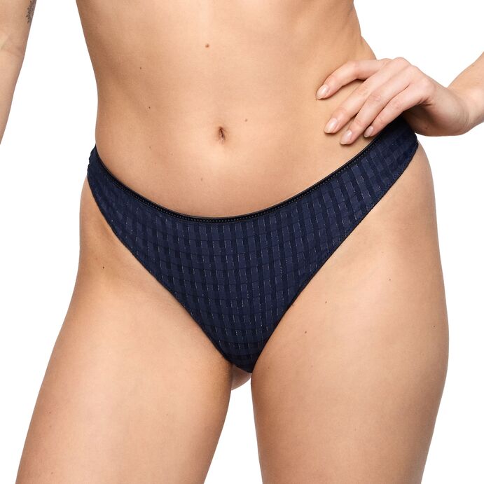 Avero Velvet Blue Thong