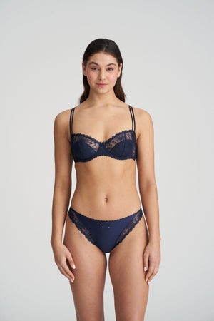 Jane Half Padded Balcony Bra Velvet Blue