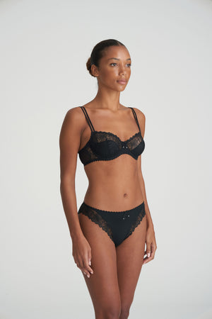 Jane Half Padded Balcony Bra Black