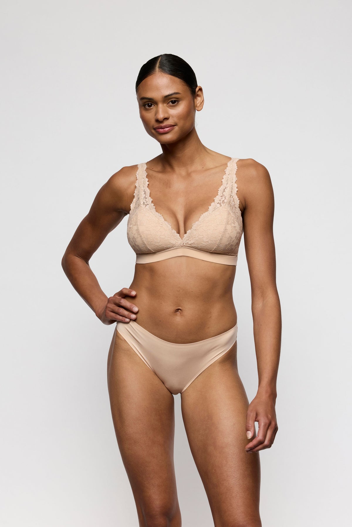 Soft Studio Caffe Latte Padded Bralette & Rio