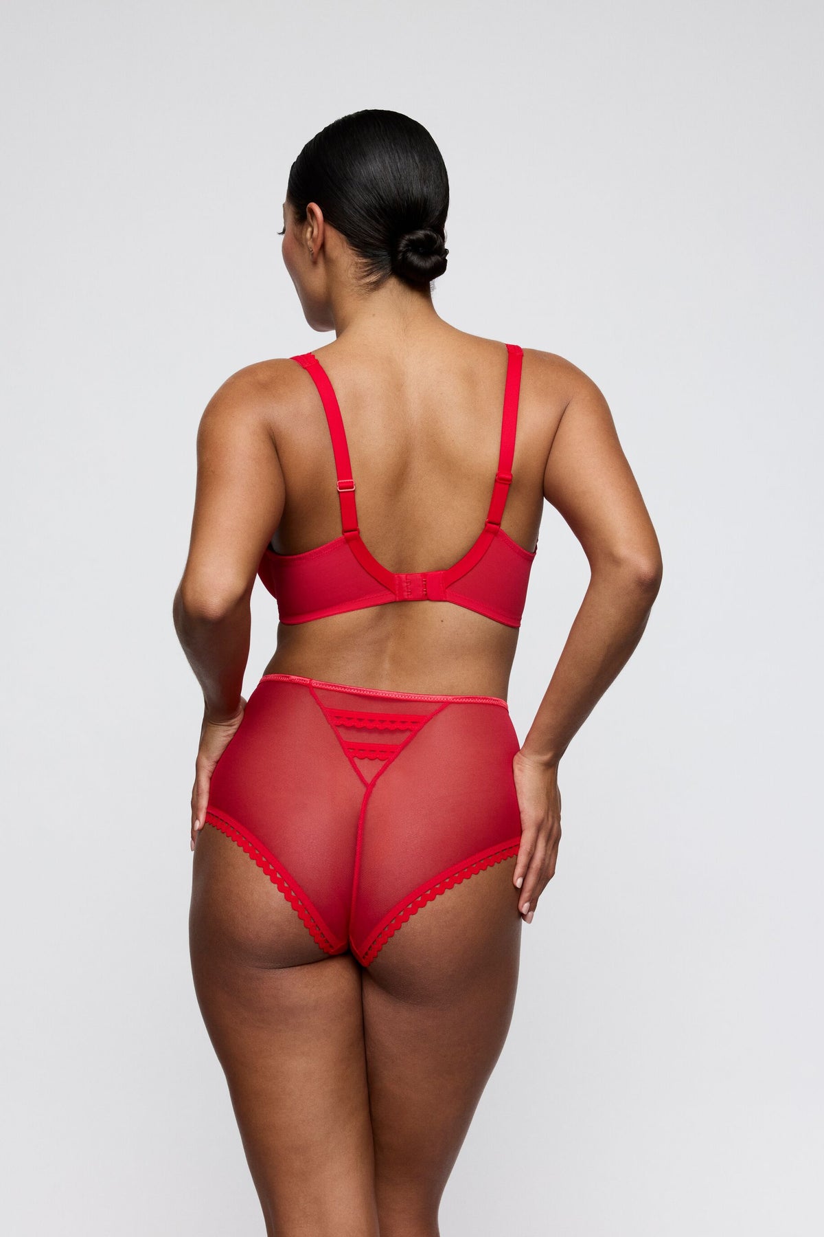 Wowgirl True Red Half Padded Plunge Bra