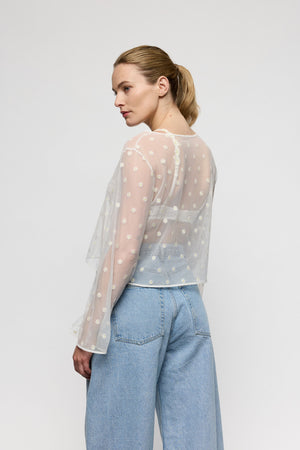 Avero Ivory Petal Top