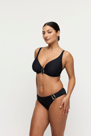 Uvita Black Padded Plunge Bikini