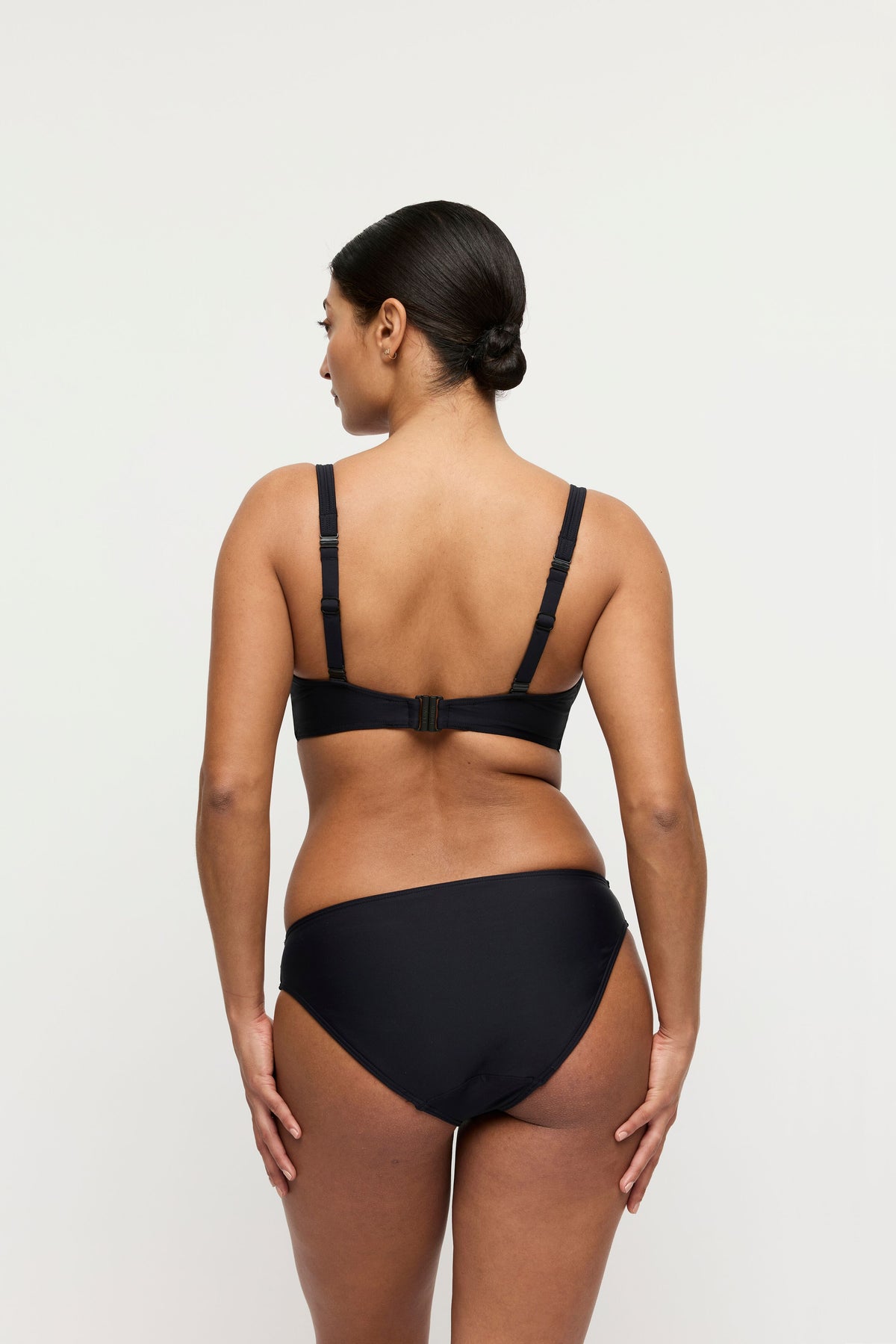 Uvita Black Padded Plunge Bikini