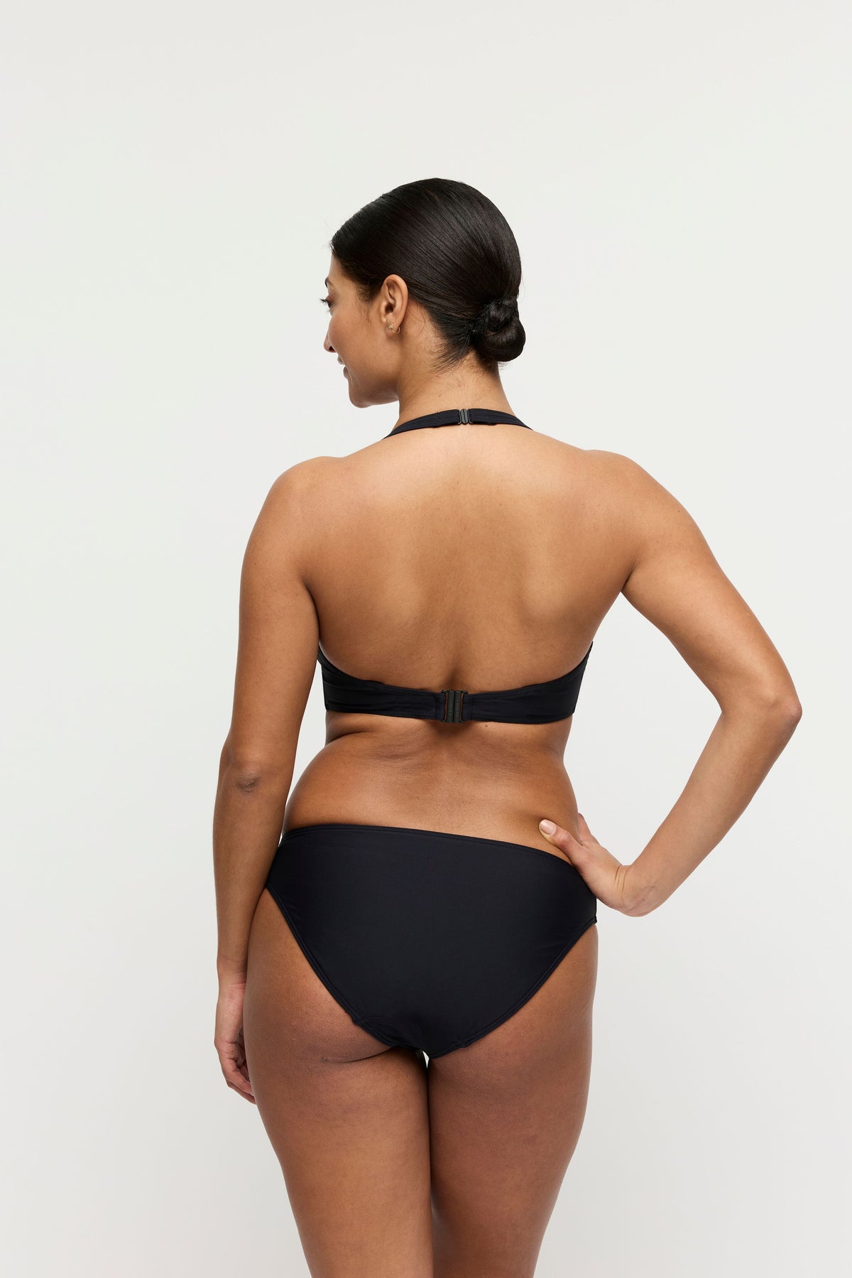 Uvita Black Padded Plunge Bikini