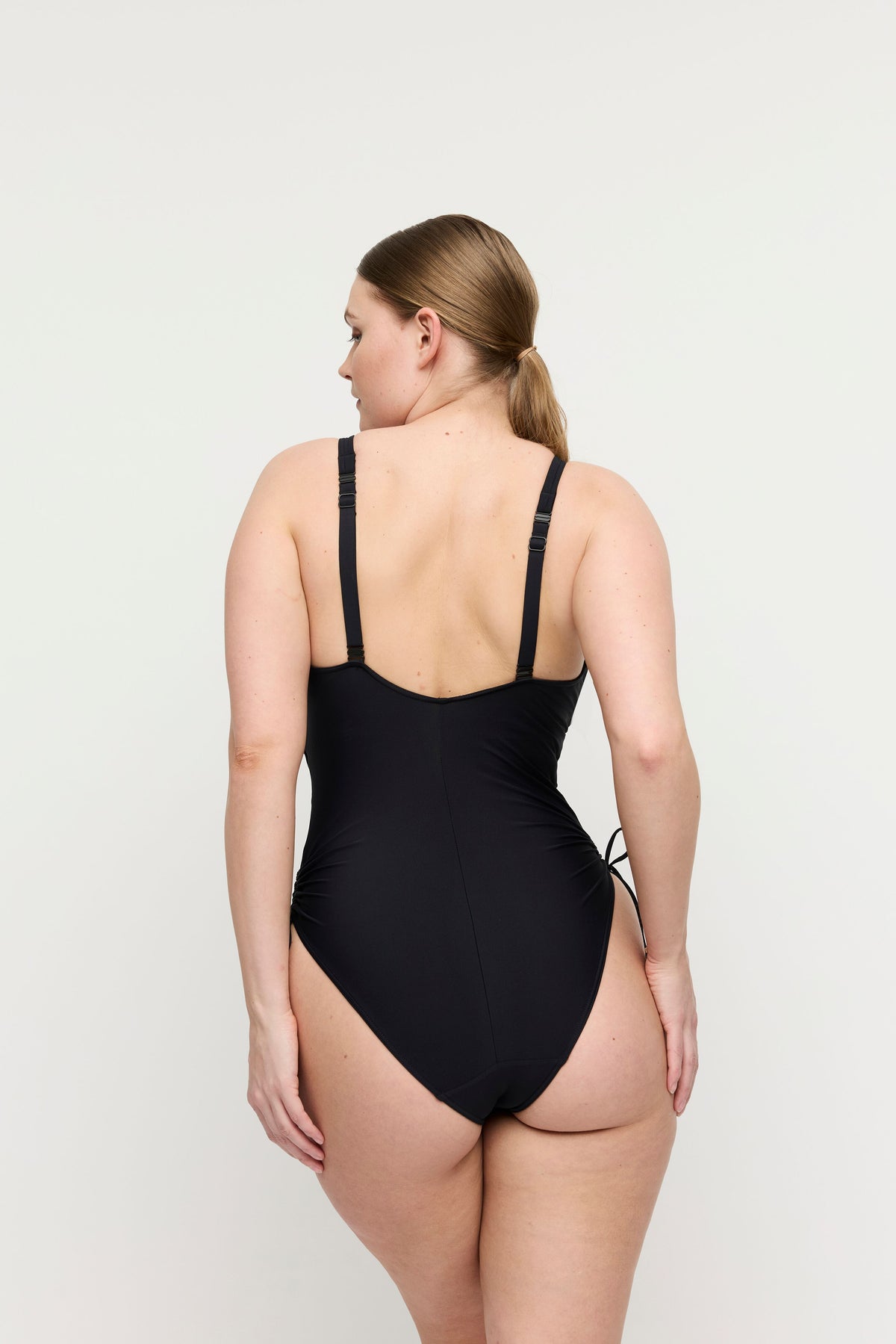 Uvita Black Plunge Swimsuit