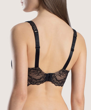 Danse des Sens Black Half Cup Comfort Bra