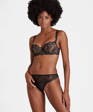 Danse des Sens Black Half Cup Bra