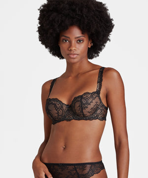 Danse des Sens Black Half Cup Bra