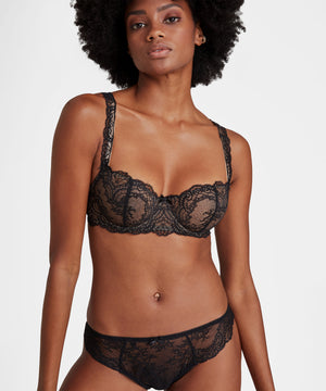 Danse des Sens Black Half Cup Bra