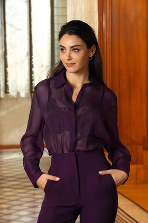 Variations Desir Purple Blouse