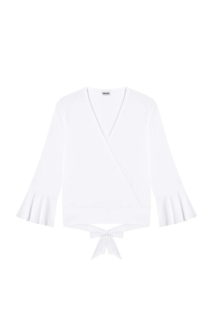 Lizz Long Sleeve White Top