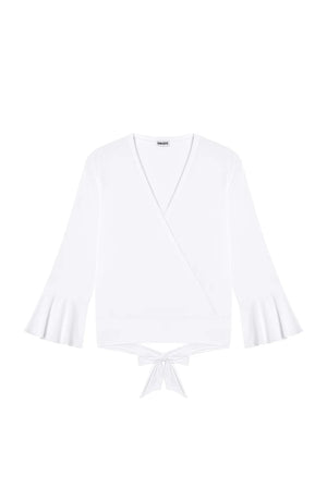 Lizz Long Sleeve White Top