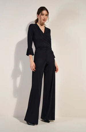 Liz Long Sleeve Black Top