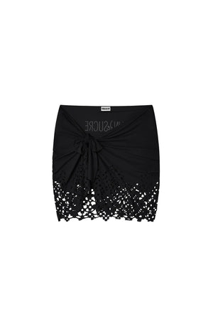 Pierce Short Black Pareo Skirt