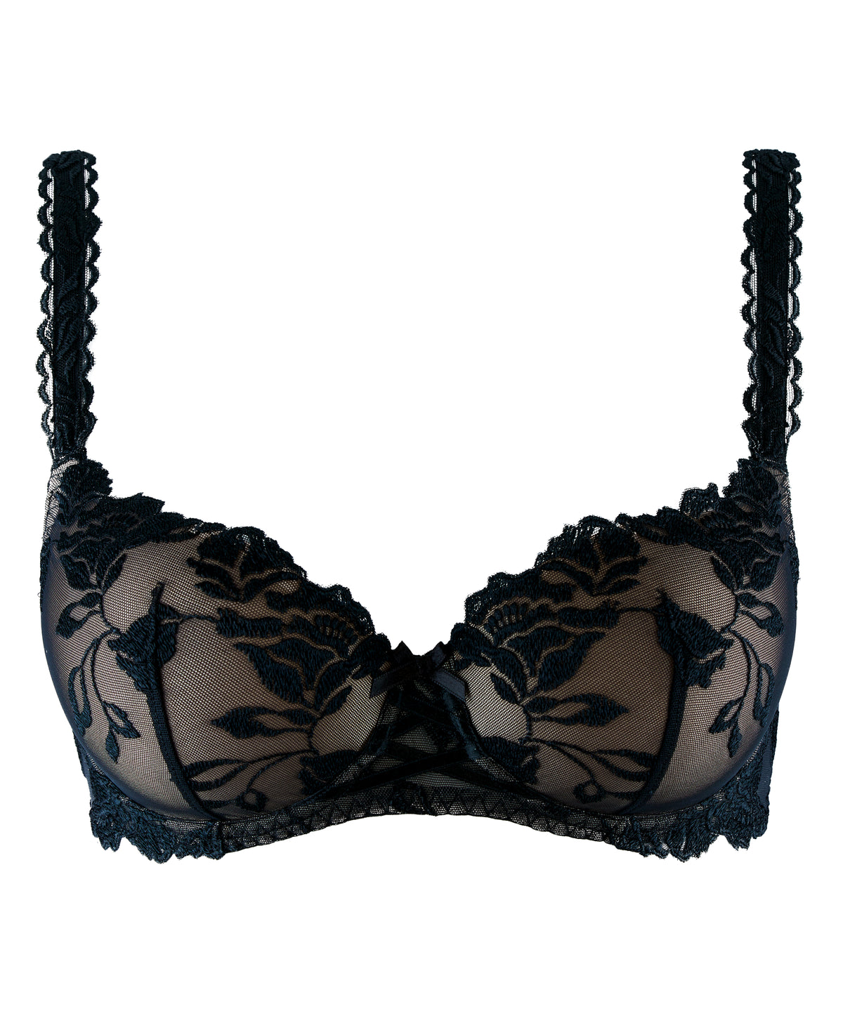 Softessence Black Half Cup Bra