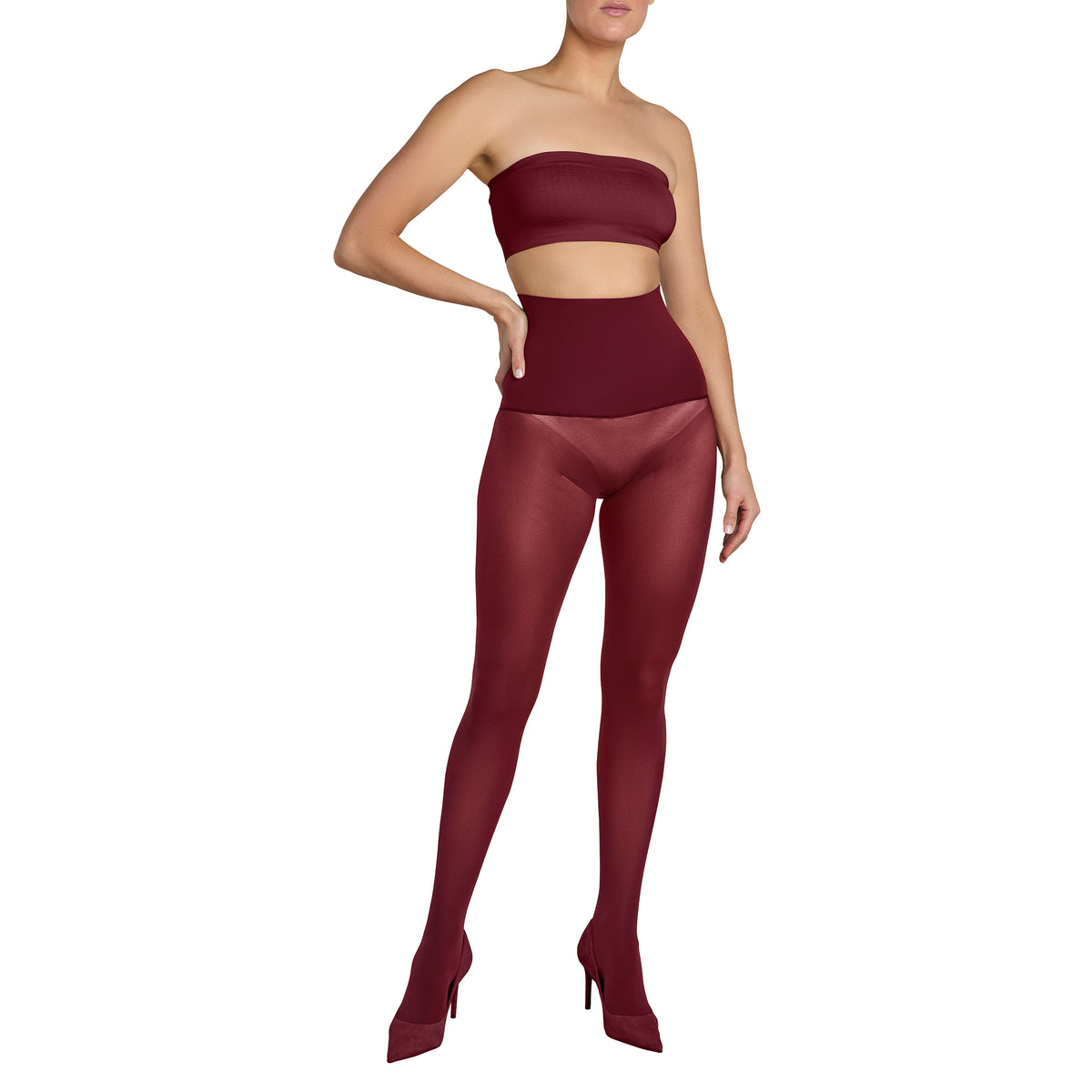 The Sustainable Sixty Burgundy Tights