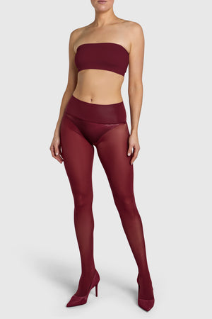 The Sustainable Sixty Burgundy Tights