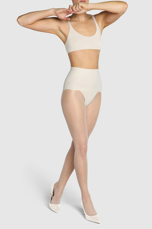The Polka Dot Vintage Ivory Tights