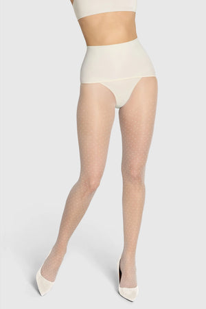 The Polka Dot Vintage Ivory Tights