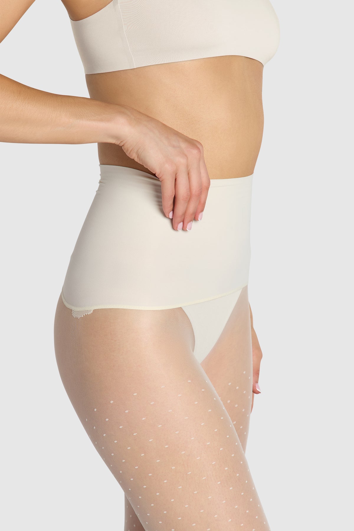 The Polka Dot Vintage Ivory Tights