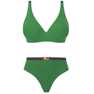 Charm Palm Green Underwired Bikini