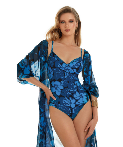 Floreale Alba Blue Underwired Swimsuit