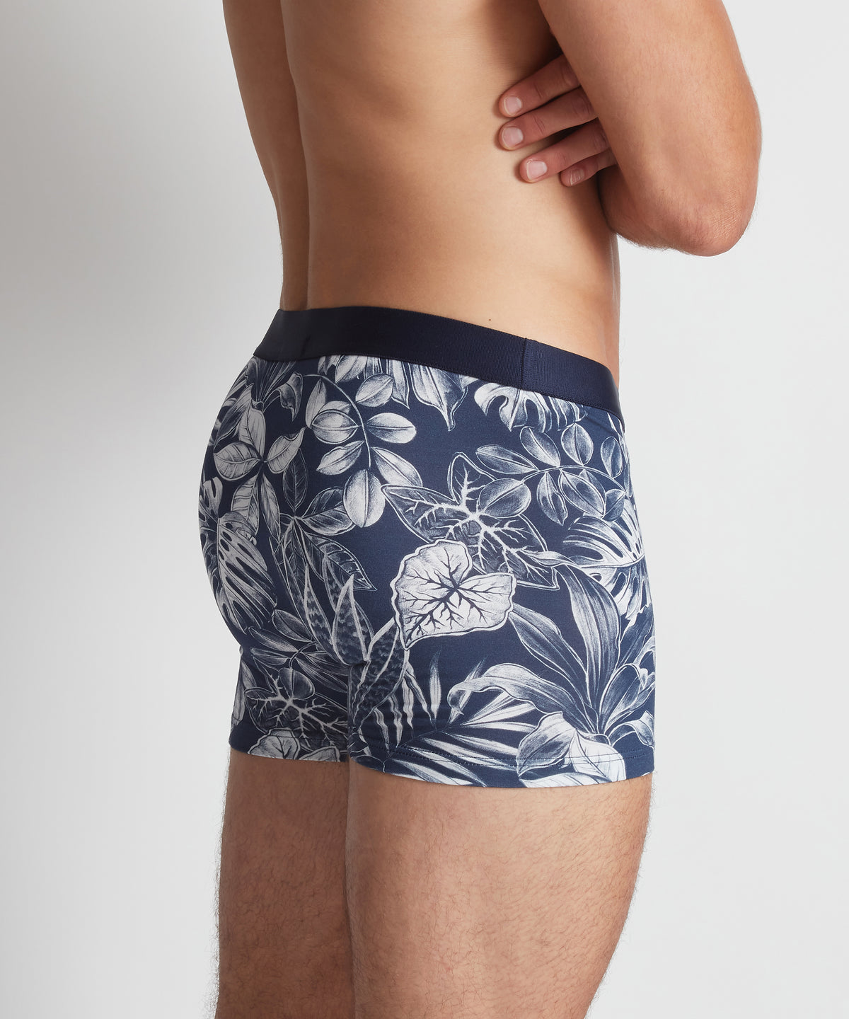 Boxer Duo Ink Leaves/Blue for Men