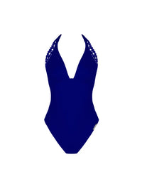 Ajourage Couture Outremer Halter Swimsuit