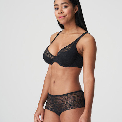Epirus Padded Plunge Bra Black