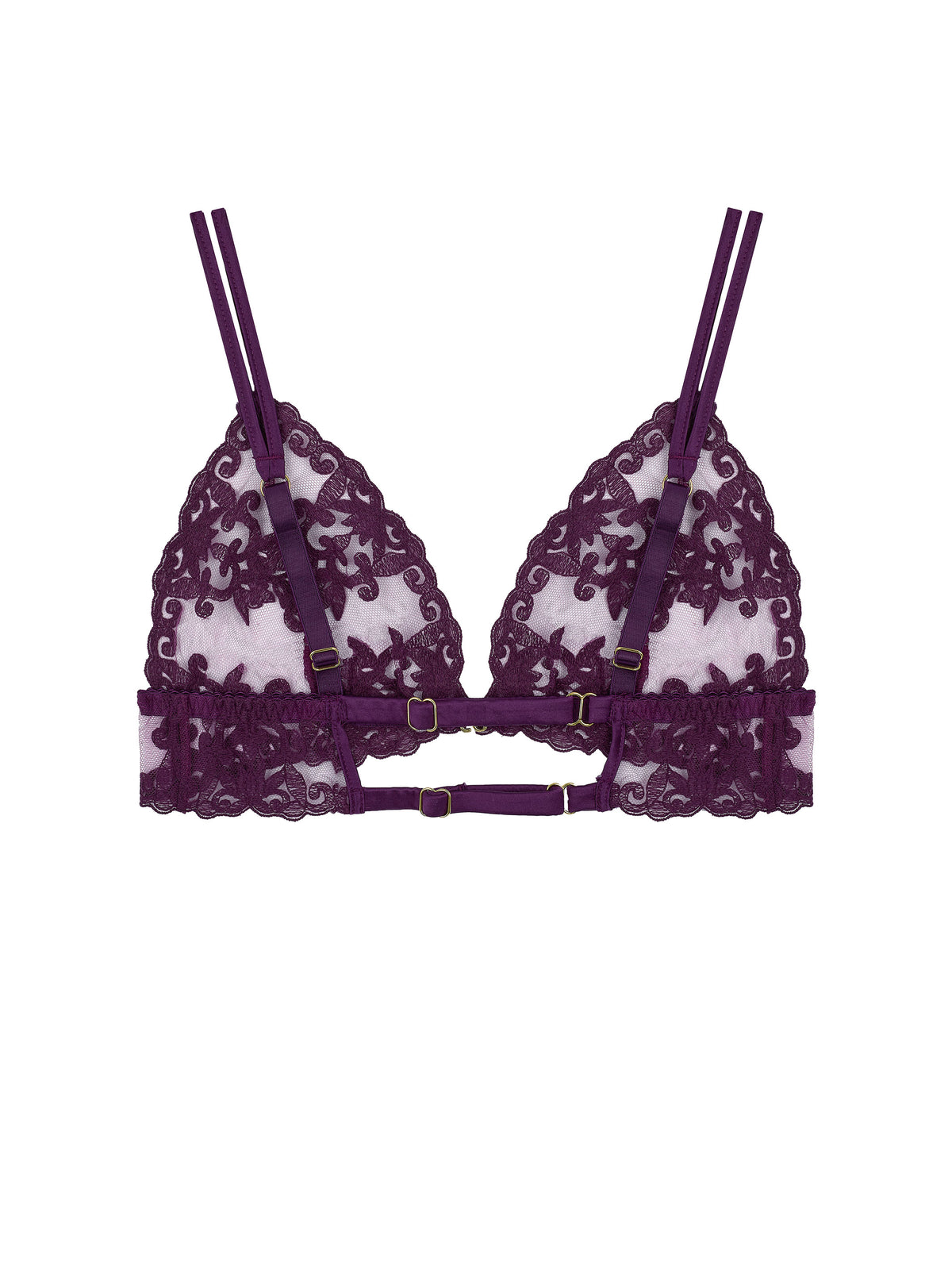 Cecilia Purple Boudoir Bra