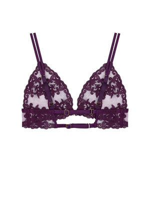 Cecilia Purple Boudoir Bra