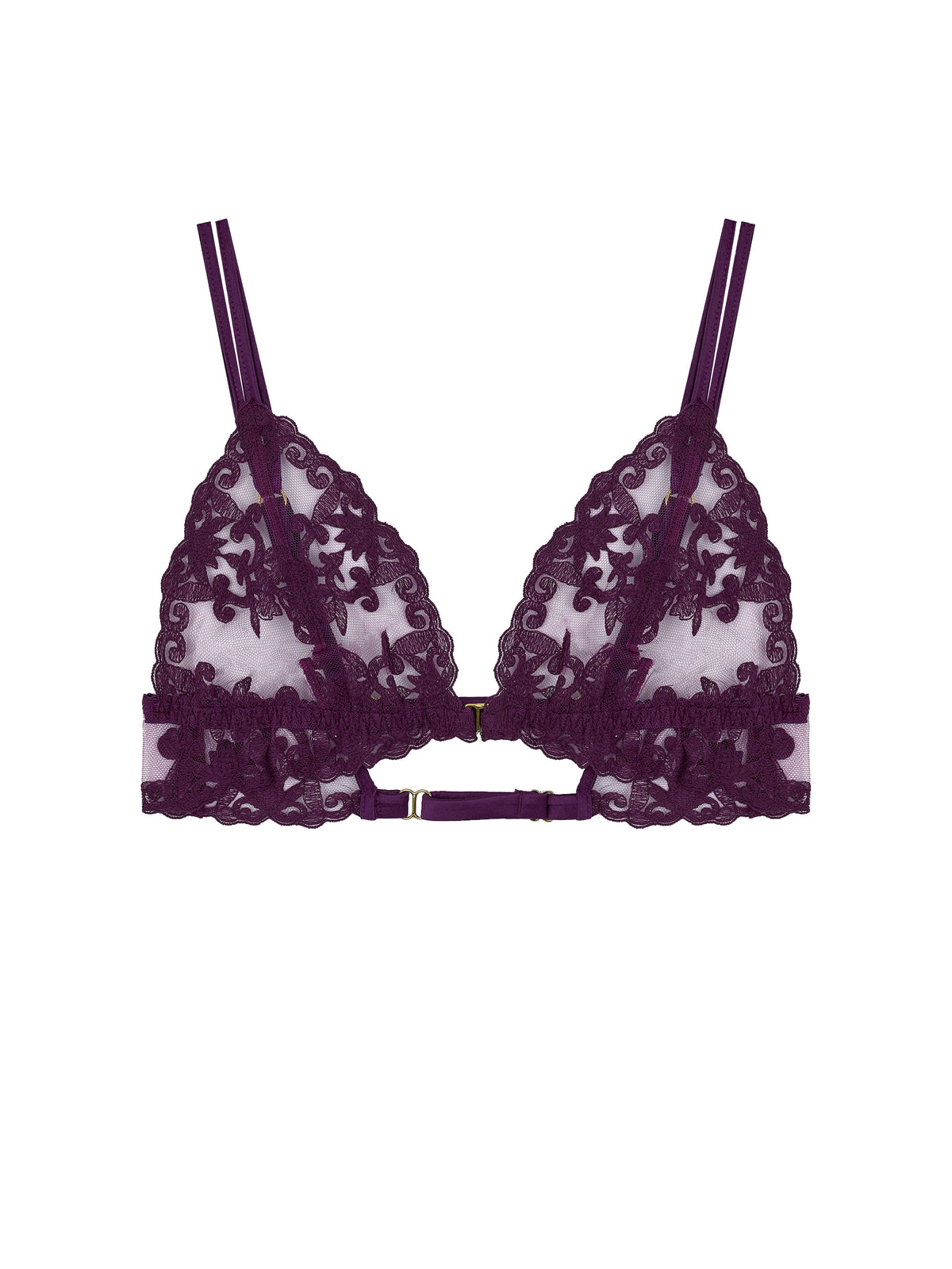 Cecilia Purple Boudoir Bra