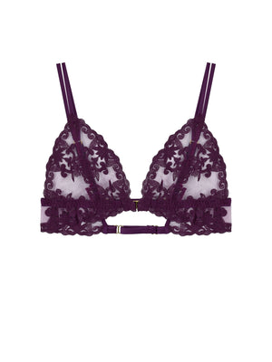 Cecilia Purple Boudoir Bra