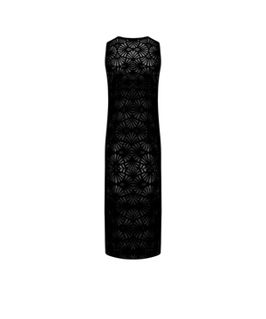 La Muse Dentelle Black Long Beach Dress