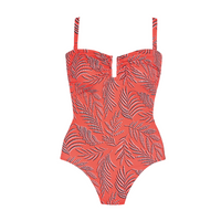 Martinica Amara Coral Bandeau Swimsuit