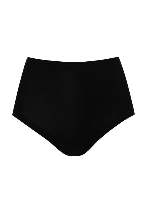 Black High Waist Briefs