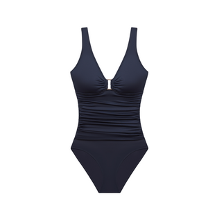 Beach Club Ring Front Dark Navy Underwired Swimsuit