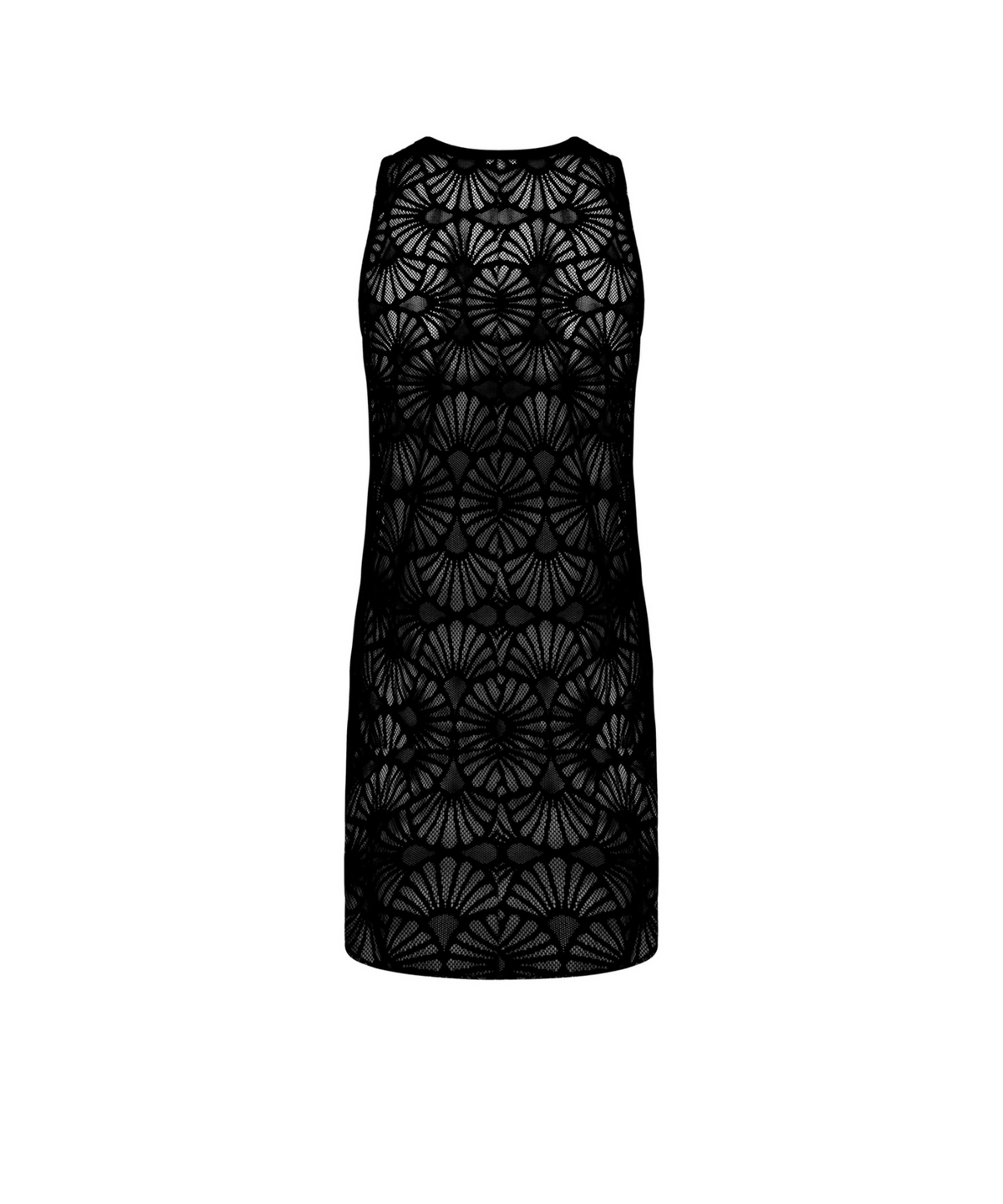 La Muse Dentelle Short Black Beach Dress